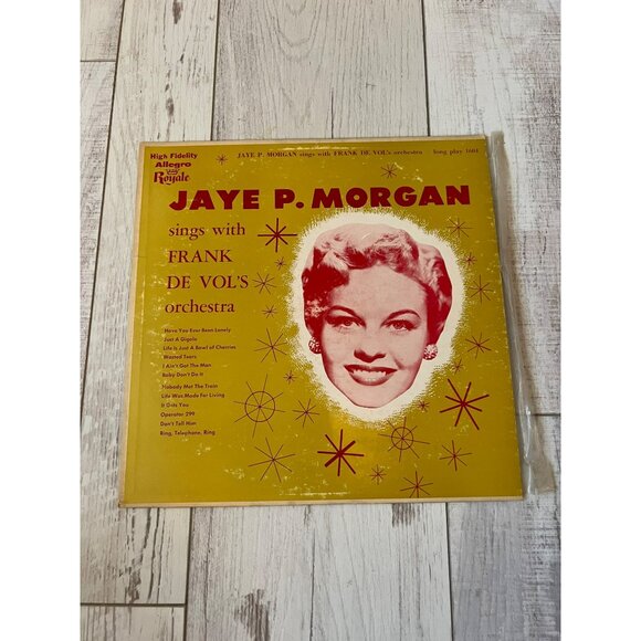 Jaye P. Morgan Sings Vinyl Record 12" 33-1/3 RPM Allegro Royale 1604 Vintage - Picture 1 of 7